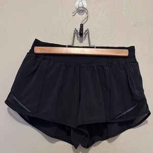 Black Lululemon Hotty Hot shorts
